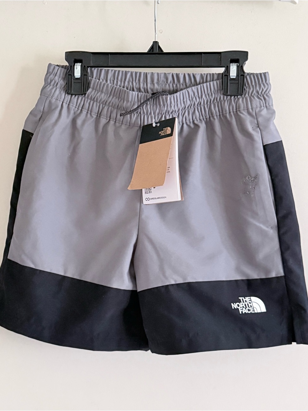 The North Face Kids Swim Trunks in Gray and Black